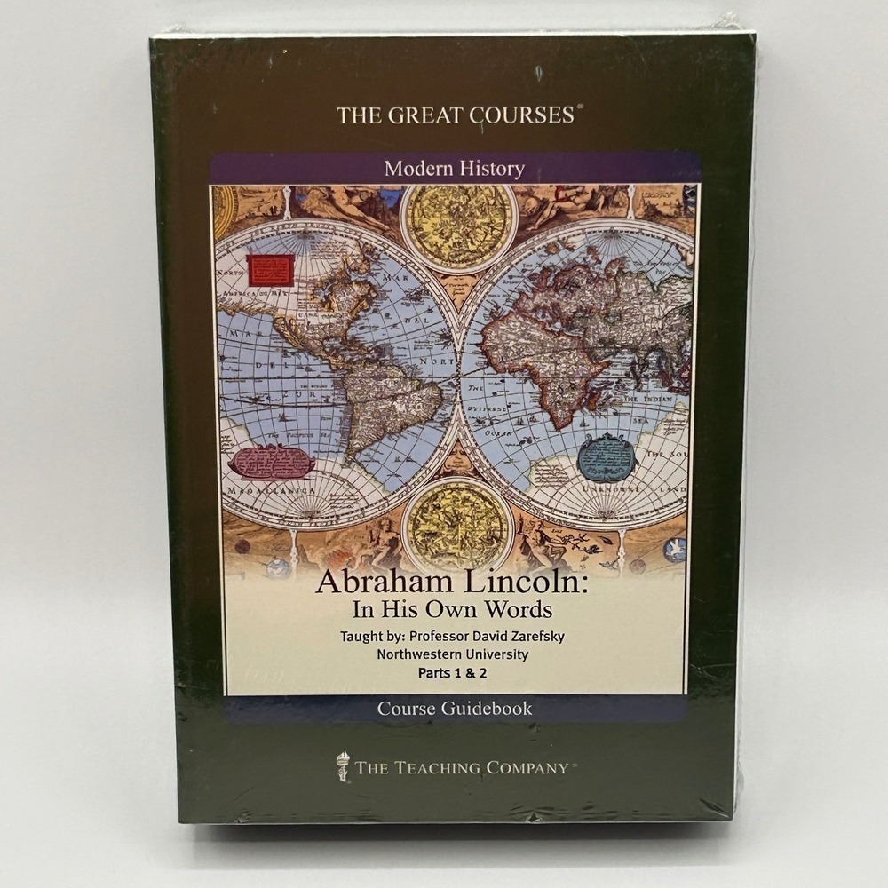 The Great Courses Abraham Lincoln In His Own Words Guidebook 2 Part CDs NEW